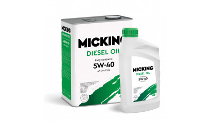 Моторное масло Micking Diesel Oil PRO1 5W-40 синтетическое API CI-4/CH-4.Акция (4л.+1л.=5л.)