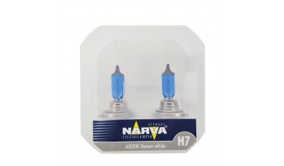Лампа H7 NARVA XENON WHITE (XW) 4500 K (комплект 2 шт)