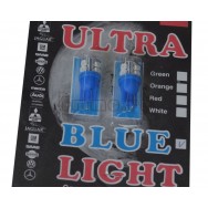 Лампа W5W 10 LED BLUE габаритного огня ULTRA LIGHT